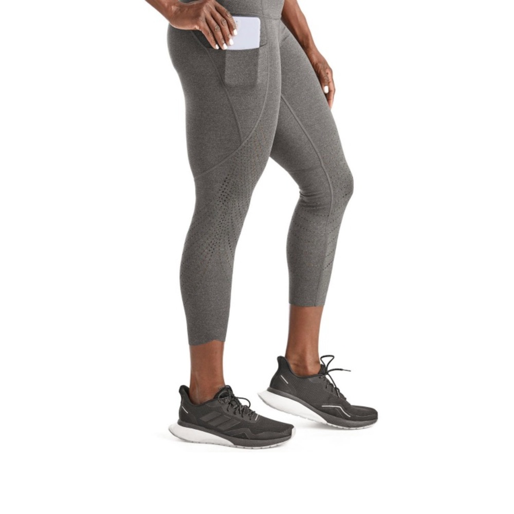 Pocket Leggings Active Workout Leggings w/Pockets, Size Small / Gray